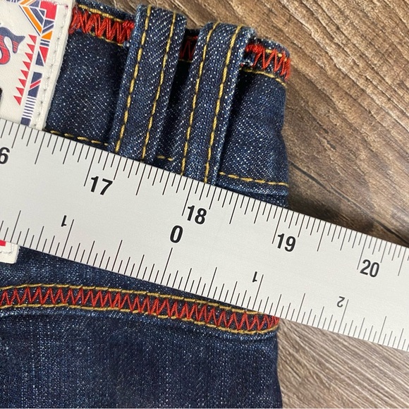 Akademiks Jeans Men 38x32 Aztec Baggy Y2K Dark Wash Embroidered Skater VTG Rare - Picture 14 of 14